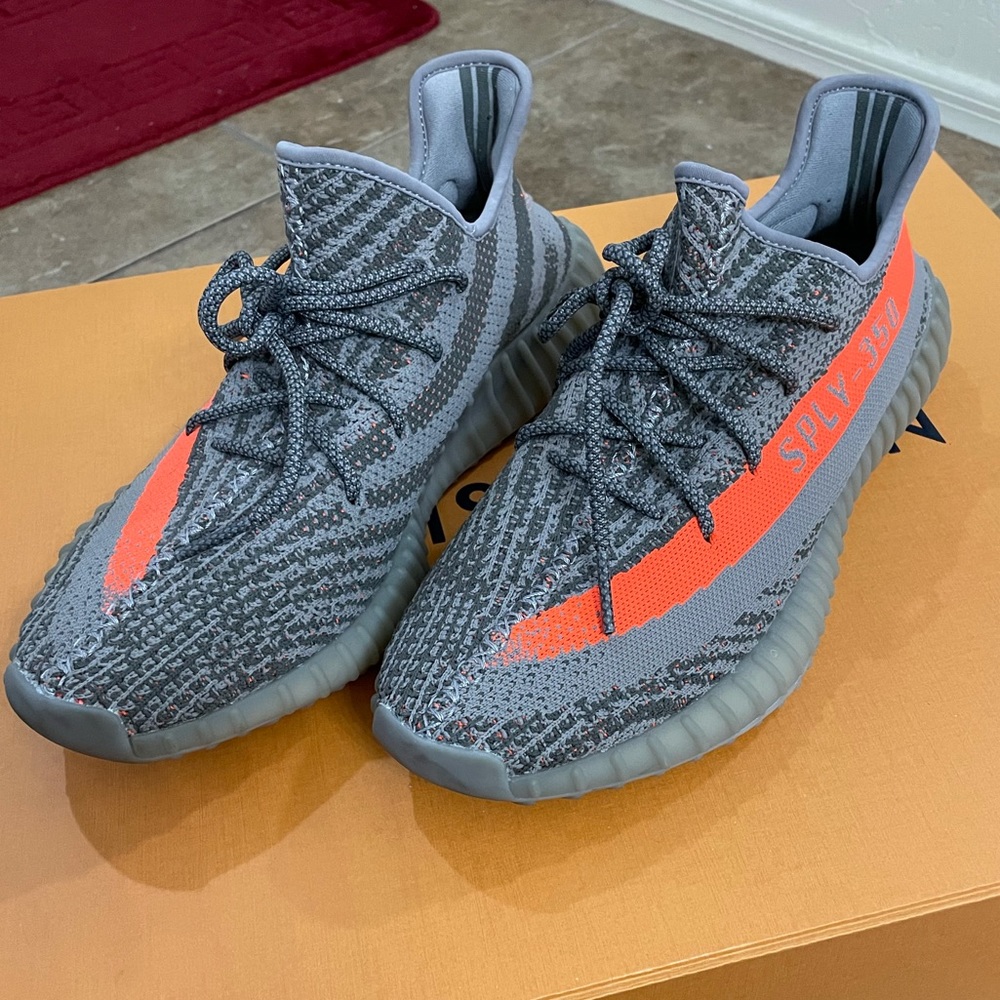 Yeezy Boost 350 V2 Gray and Orange